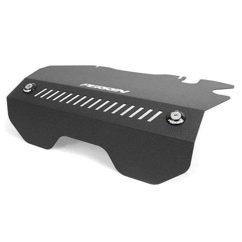 Black PERRIN engine cover kit including intercooler and pulley covers for 2015-2020 Subaru WRX models.