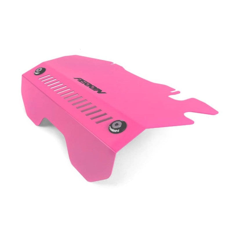 PERRIN Hyper Pink engine pulley cover for 2015-2021 Subaru WRX.