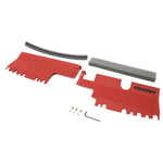 Red powder-coated Perrin aluminum radiator shroud for 2015-2021 Subaru WRX and STI