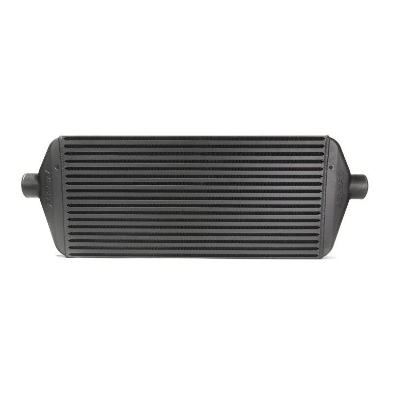 PERRIN large bar-and-plate front mount intercooler core in black finish for 2015-2026 Subaru WRX and STI.