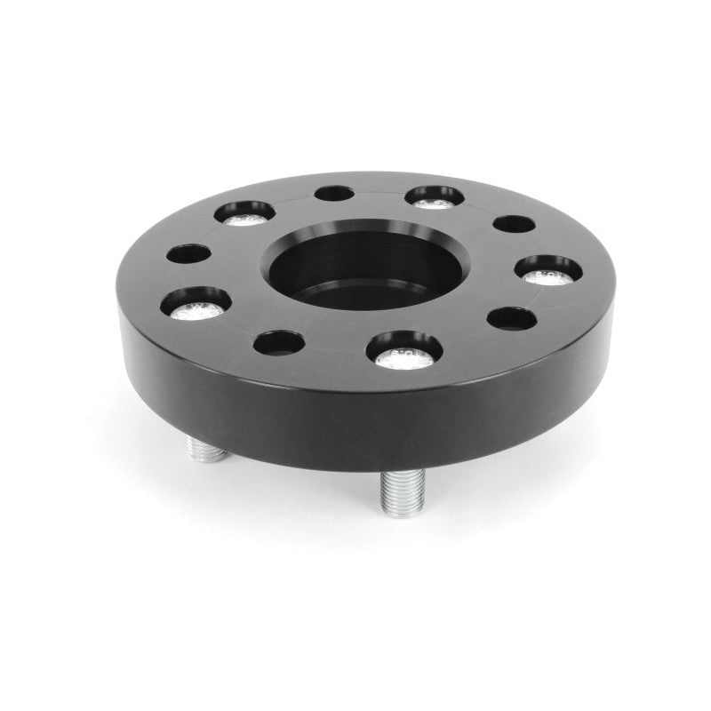 Pair of black PERRIN 27mm hub-centric wheel spacers with 5x120 bolt pattern and 64.1mm bore.