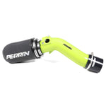 PERRIN Neon Yellow cold air intake kit with mandrel-bent aluminum tube and filter for 2018-2021 Subaru STI