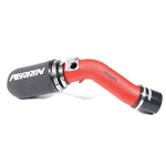 PERRIN red powder-coated cold air intake system with high-flow filter for 2018-2021 Subaru WRX STI