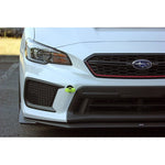Neon yellow PERRIN front tow hook kit for Subaru BRZ, WRX, STI, and Toyota 86