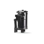 Black PERRIN Air Oil Separator kit with mounting hardware and hoses for Subaru Ascent and Outback XT models.