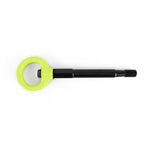Neon yellow PERRIN front tow hook with threaded shaft and folding ring for 2022-2025 Toyota GR86