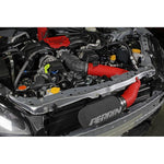 Red PERRIN cold air intake system for 2022-2026 Subaru BRZ and Toyota GR86