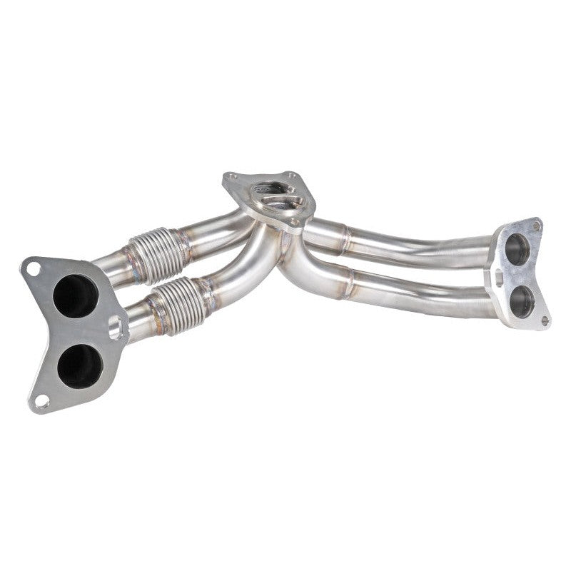 Brushed stainless steel equal length exhaust header for Subaru FA24 engines