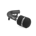 Black powder-coated PERRIN cold air intake system for 2022-2026 Subaru WRX featuring aluminum tubing and filter.