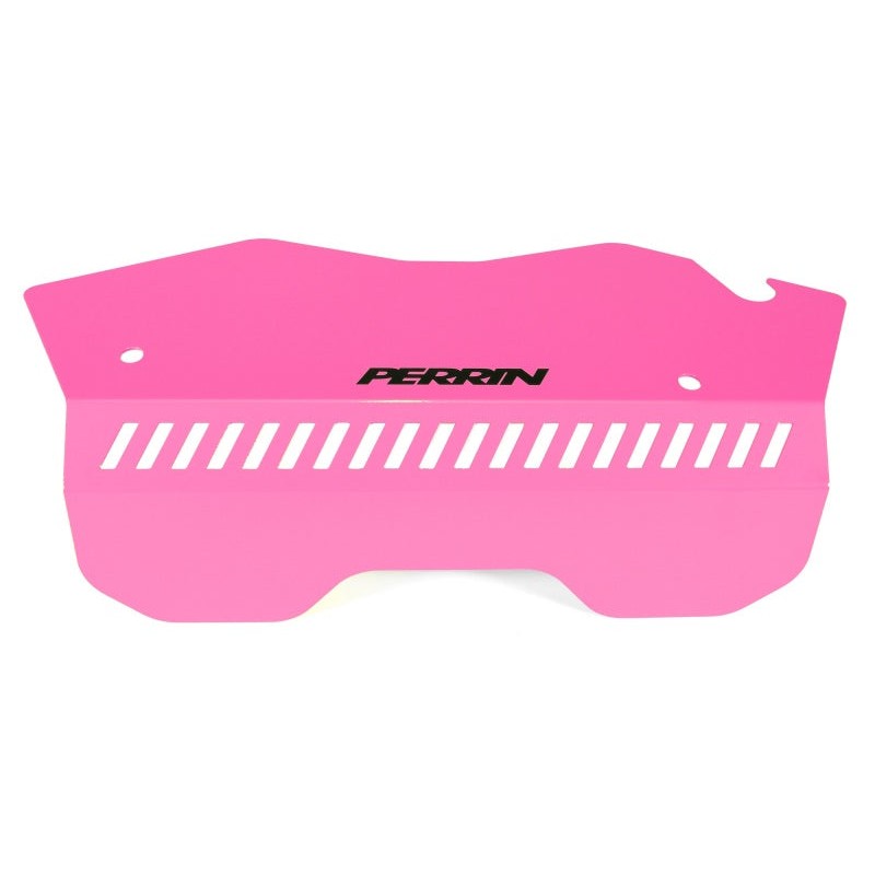 Hyper Pink PERRIN tall pulley cover for 2022-2026 Subaru WRX