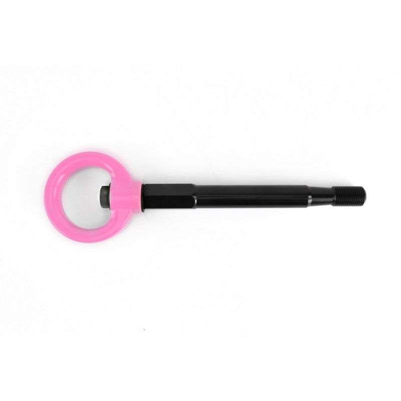 Hyper Pink PERRIN front tow hook and threaded mounting stem for 2022-2026 Toyota GR86