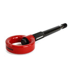 Red PERRIN CNC-machined front tow hook with threaded mounting stem for 2022-2026 Toyota GR86.