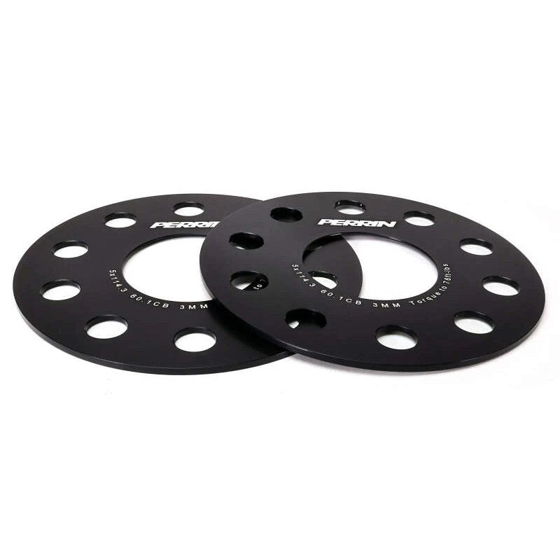 PERRIN 3mm hub-centric wheel spacers with 5x114.3 bolt pattern and 60.1mm center bore for Toyota GR Corolla