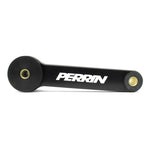Black PERRIN pitch stop mount for 1998-2008 Subaru Forester drivetrain stabilization