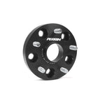 Black PERRIN 25mm wheel spacers with a 5x114.3 bolt pattern and 56mm hub-centric bore.