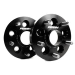 Pair of PERRIN 20mm bolt-on wheel adapters converting 5x100 to 5x114.3 with 56mm hub bore and pre-installed studs.