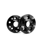 Pair of PERRIN 25mm bolt-on wheel adapters for 5x100 to 5x114.3 bolt pattern conversion with 56mm hub-centric rings.