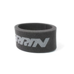 Black PERRIN universal brake fluid reservoir cozy featuring the white PERRIN logo
