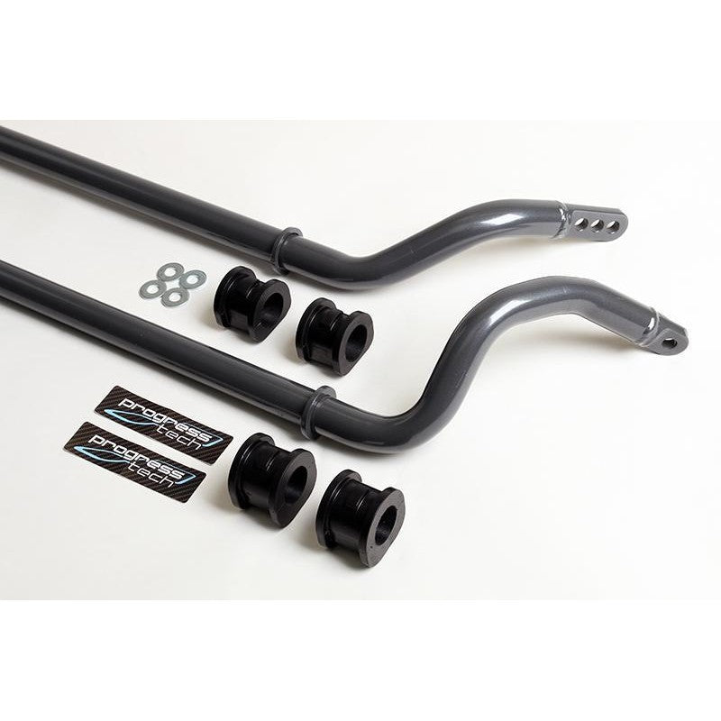 Progress Tech front and rear tubular alloy steel sway bars with polyurethane bushings for 2014-2019 Corvette C7.