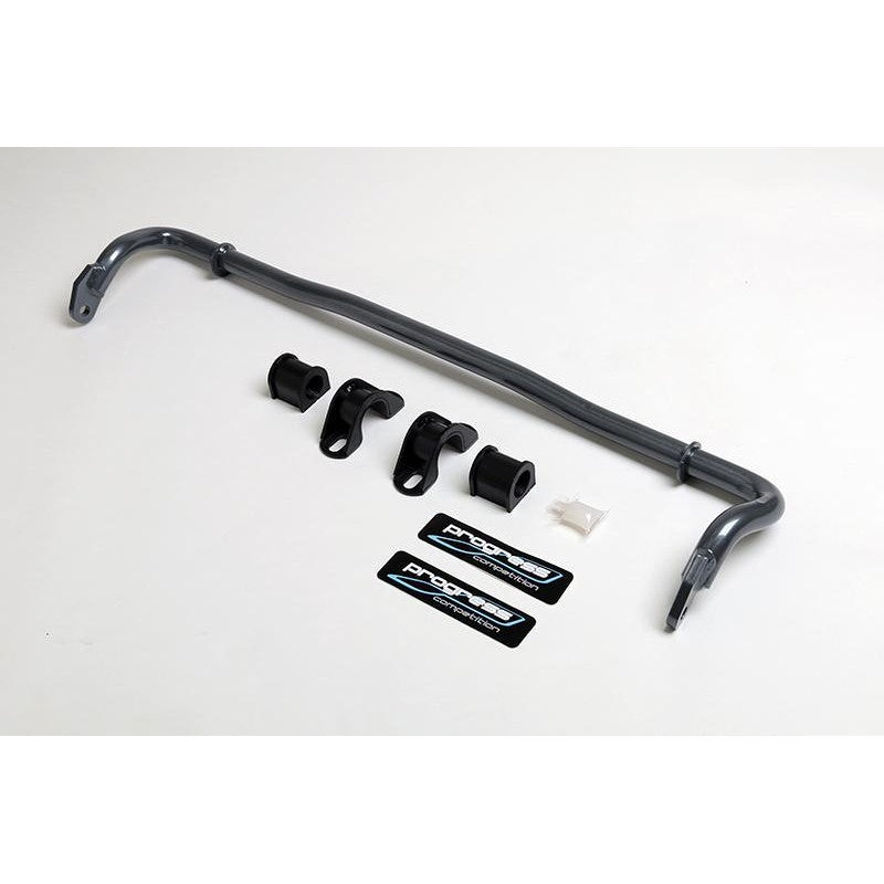 Progress Tech 22mm solid rear sway bar kit with polyurethane bushings and reinforced brackets for Honda and Acura