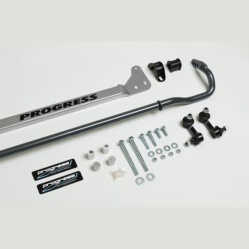 Progress Technology 22mm adjustable rear sway bar kit with steel chassis brace and end links for 1996-2000 Honda Civic