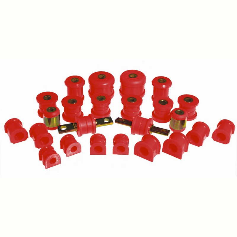 Prothane 8-2019 Red Polyurethane Total Bushing Kit for 2001-2006 Acura RSX and Honda Civic