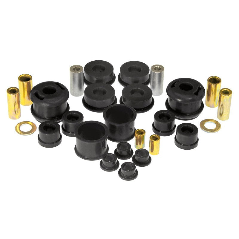 Prothane 16-2004-BL black polyurethane total suspension bushing kit for 2004-2009 Subaru Legacy and Outback.