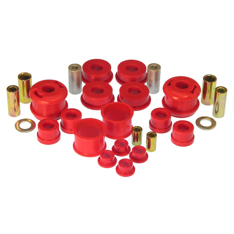 Prothane 16-2004 Red Polyurethane Total Kit suspension bushings for 2004-2009 Subaru Legacy and Outback.