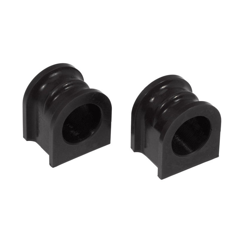 Black Prothane 34mm polyurethane front sway bar bushings for 2005-2006 Ford Mustang.