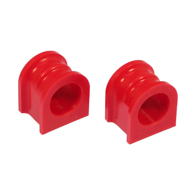 Red Prothane polyurethane front sway bar bushings for 34mm diameter bars