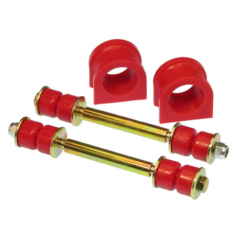 Red 36mm polyurethane front sway bar bushings for 2007-2014 Chevrolet Silverado.
