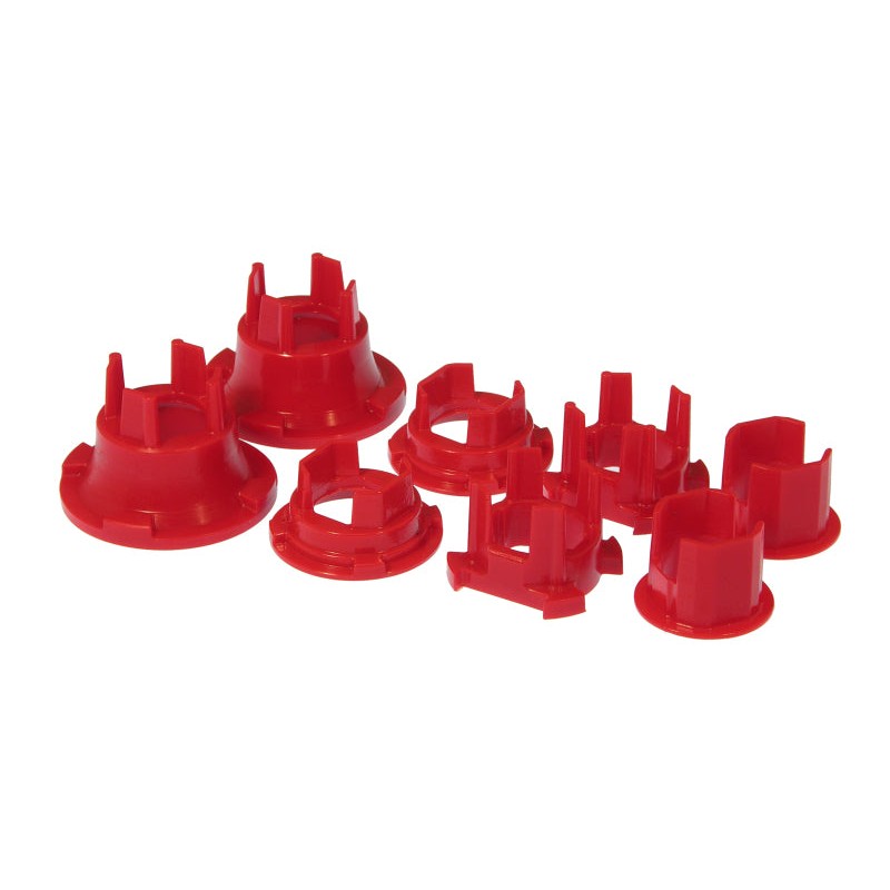 Red Prothane polyurethane rear subframe bushing insert kit for 2010 Chevrolet Camaro, part number 7-146.