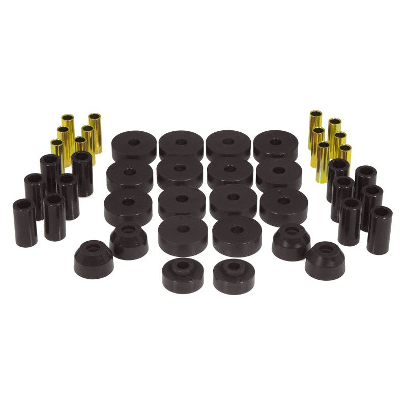 Prothane 1-2001-BL black polyurethane total bushing kit for 1955-1973 Jeep CJ5 and Willys CJ-5