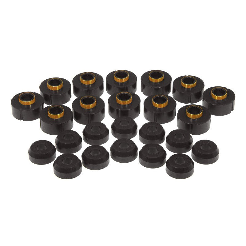 Prothane 1-106-BL black polyurethane body mount bushing kit for classic Jeep Wagoneer and Cherokee models