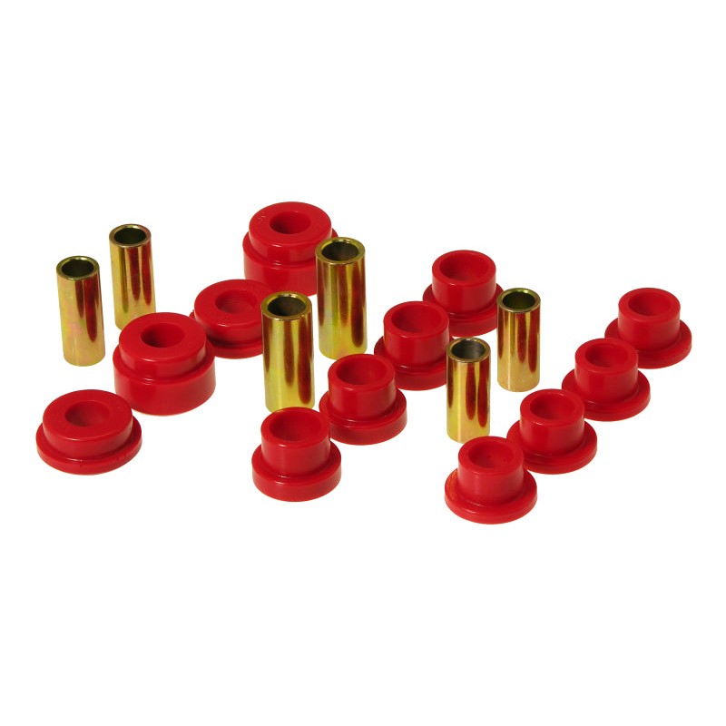 Red Prothane polyurethane front control arm bushings for 1966-1976 BMW 2002 series