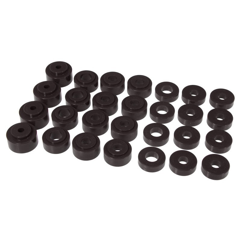 Prothane black polyurethane body mount bushing kit for 1968-1972 Chevrolet Chevelle hardtop models.