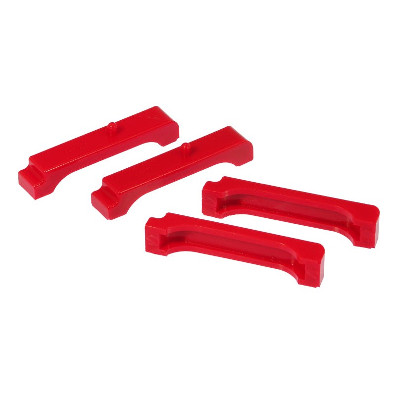 Red Prothane polyurethane radiator isolators for 1968-1987 GM Big Block applications