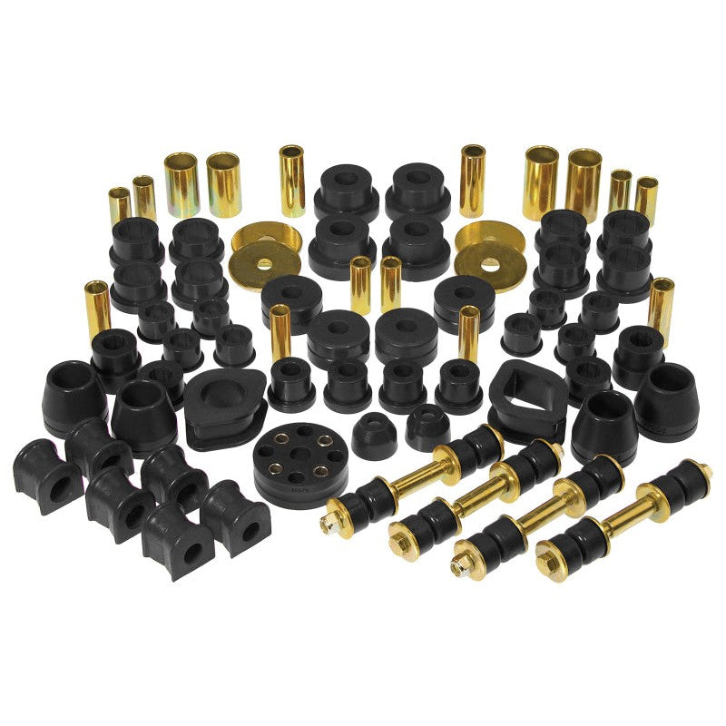 Prothane 14-2001-BL black polyurethane bushing total kit for 1970-1973 Nissan 240Z.