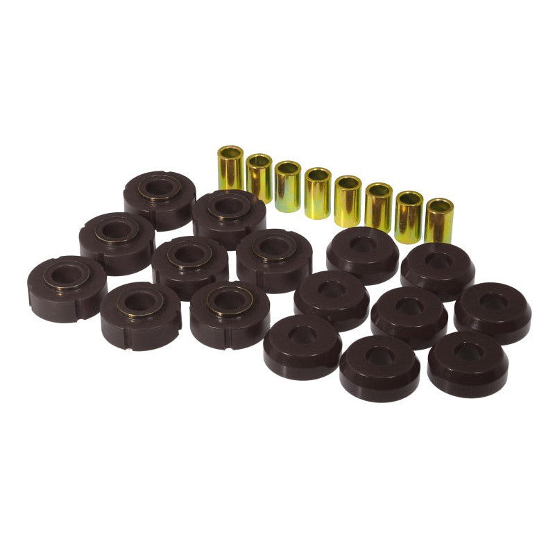 Black Prothane polyurethane body mount bushing kit for 1972-1980 International Scout II