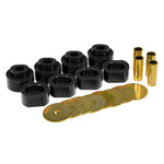 Black Prothane polyurethane subframe mount for 1973-1978 Dodge Charger and Plymouth B-Body vehicles