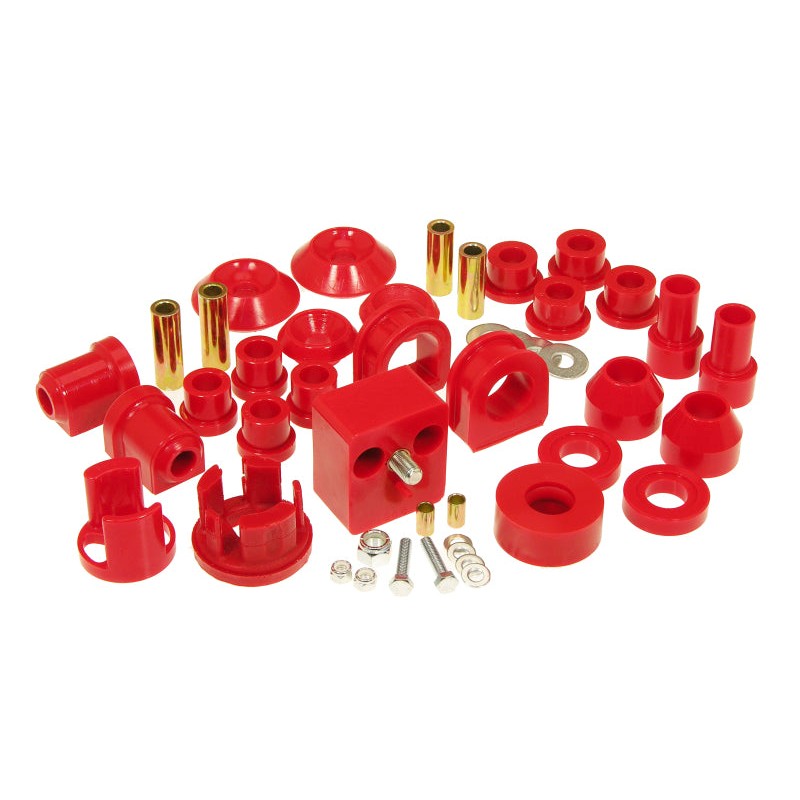 Prothane 22-2008 red polyurethane Total Kit bushing set for 1975-1984 Volkswagen Rabbit and Jetta models.