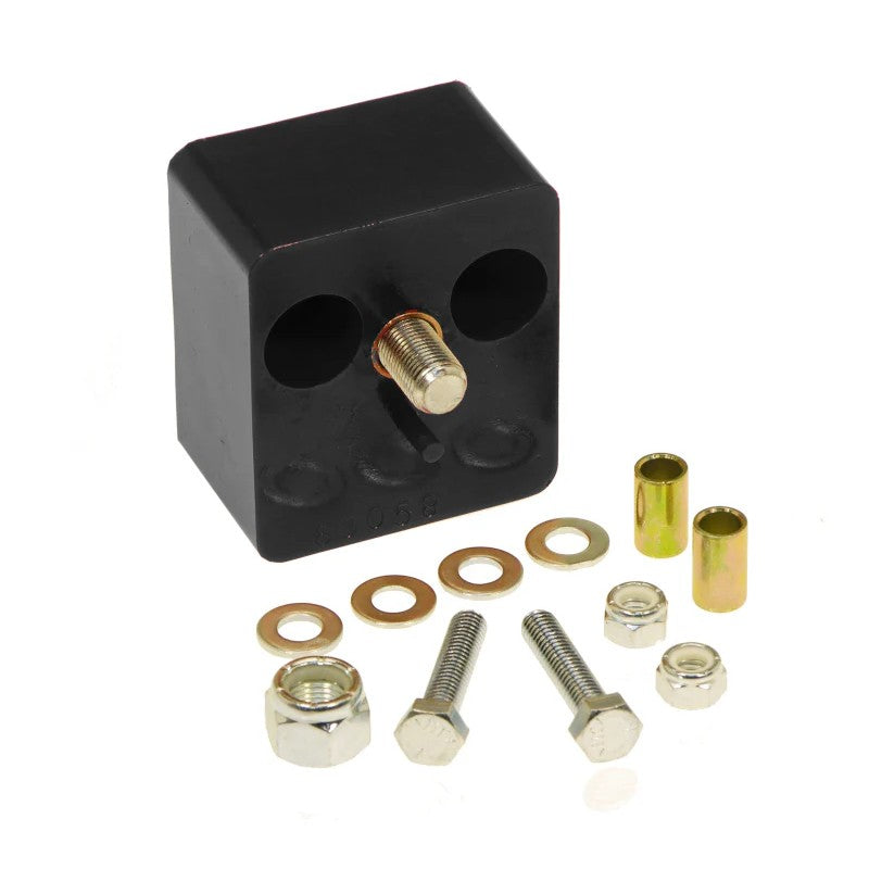 Black Prothane polyurethane rear motor mount bushing for 1975-1984 Volkswagen Rabbit and Jetta models.