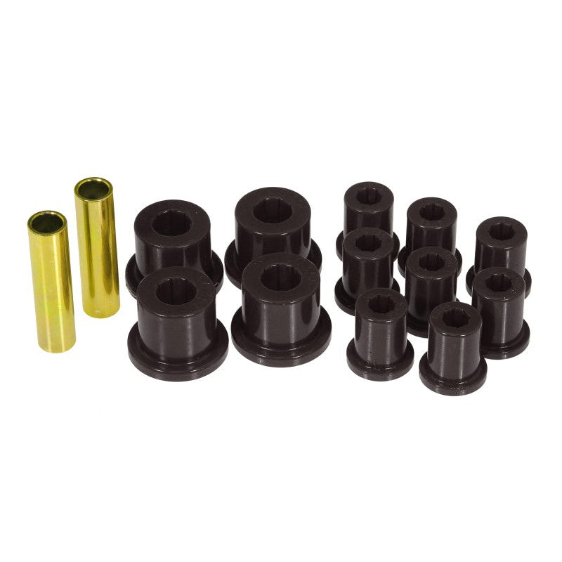 Prothane black polyurethane rear spring and shackle bushing kit for 1976-1986 Jeep CJ5 and CJ7