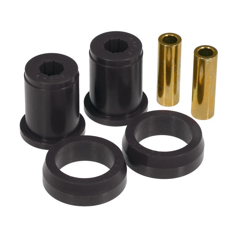 Black Prothane polyurethane axle housing bushings, part number 6-309-BL, for 1979-2003 Ford Mustang rear suspension.