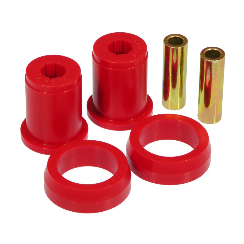 Red Prothane polyurethane axle housing bushings for 1979-2003 Ford Mustang
