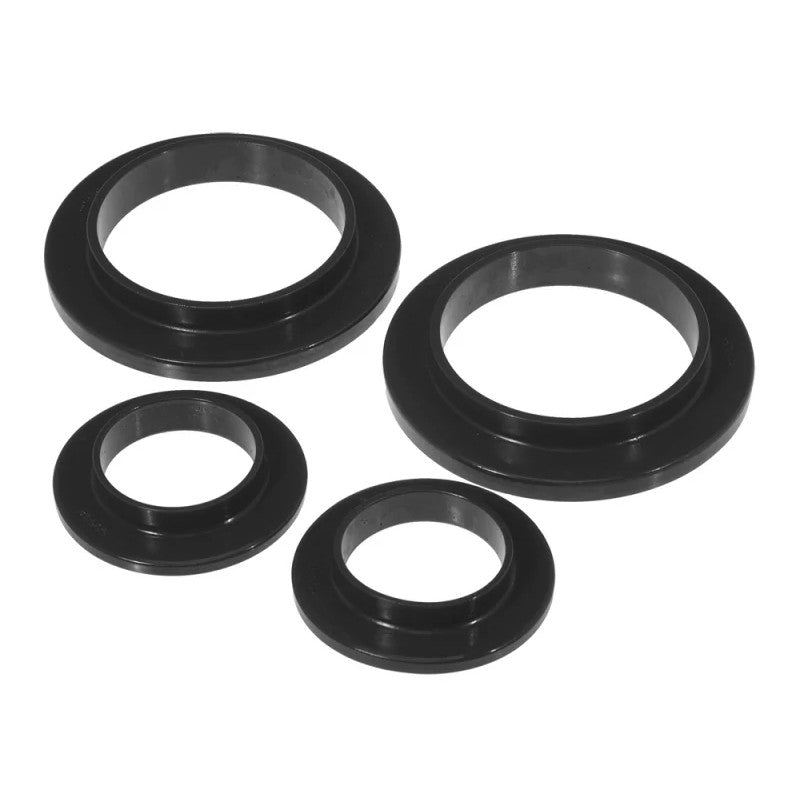 Black Prothane polyurethane rear coil spring isolator for 1979-1999 Ford Mustang and Mercury Capri