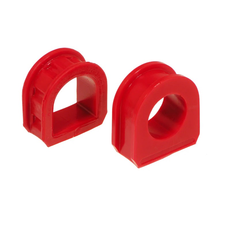 Prothane 22-701 red polyurethane steering rack bushings for 1979-1984 Volkswagen Rabbit and Jetta models.