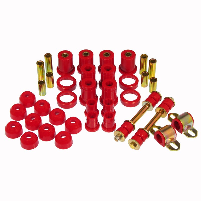 Prothane 7-2034 Total Kit red polyurethane suspension bushings for 1984-1987 Pontiac Fiero.