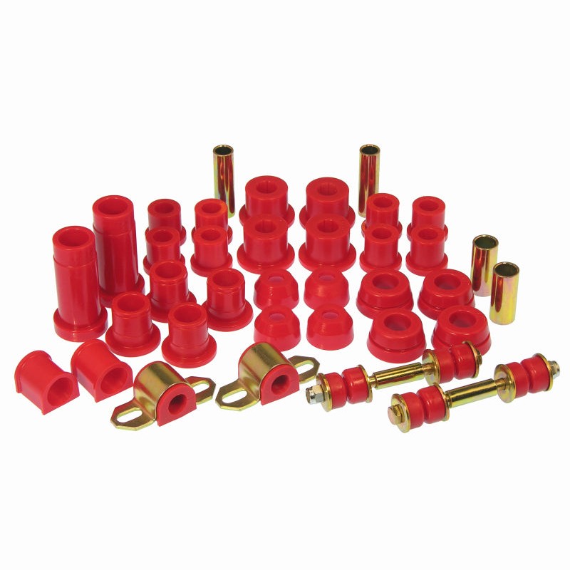 Prothane 18-2002 red polyurethane total bushing kit for 1984-1988 Toyota Pickup 2WD trucks