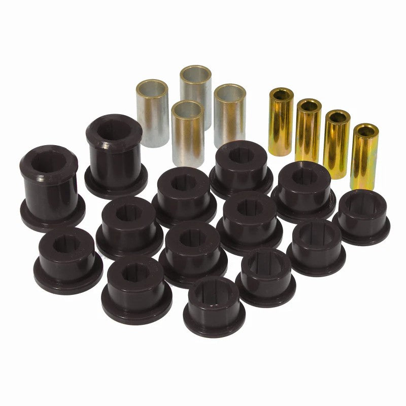Set of black polyurethane front control arm bushings for 1984-1996 Chevrolet Corvette.